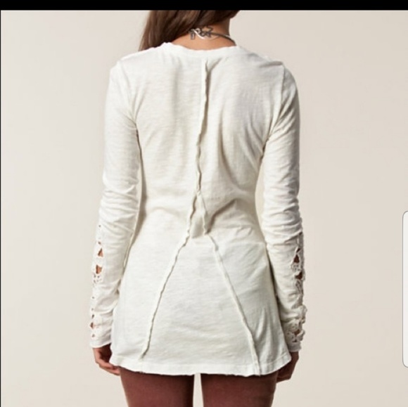 🚫SOLD🚫{Free People} Crochet Cuff Henley - Picture 2 of 8